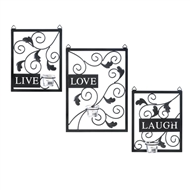 Live, Love, Laugh Candle Wall Sconce Decor