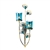 Peacock Blue Candle Wall Sconce