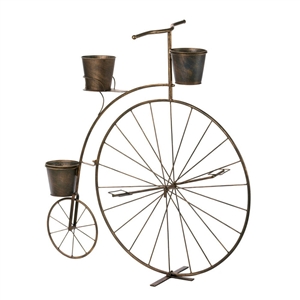 Old-Fashioned Bicycle Plant Stand