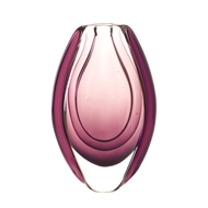 Wild Orchid Art Glass Decorative Vase