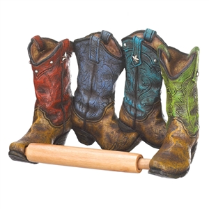 Western Cowboy Boots Toilet Paper Holder