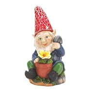 Gardening Gnome Solar Lightup Statue