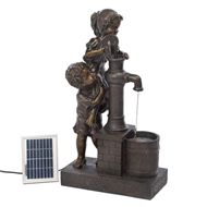 Teamwork Water Pump Solar Water Fountain 28.75" Tall