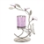 Purple Floral Butterfly Candle Holder