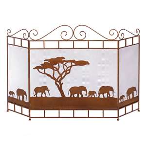 Wild Savannah Fireplace Screen