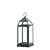 Large Brushed Silver Contemporary Candle Lantern
