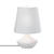 White Pebble Beach Ceramic Table Lamp