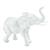 White Ceramic Elephant Figurine