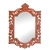 Majestic Coral Rectangular Wall Mirror