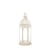 Graceful Distressed Small White Candle Lantern