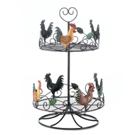 2-Tier Rooster Countertop Basket