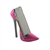Sparkly Pink Pointed Toe High Heel Shoe Phone Holder