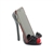 Black-Bow Open-Toe High Heel Shoe Phone Holder