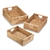 Hyacinth Rectangular Nesting Baskets w/Handles Set of 3