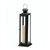 Tall Sleek and Lean Black Star Cutout Candle Lantern