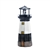 Black and White Rotating Light Solar Powered Lighthouse