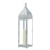 Tall Silver Moroccan Candle Lantern