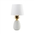 Gold Topped Pineapple White Table Lamp