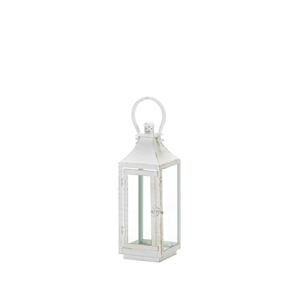 Simply Traditional White Hanging Candle Lantern