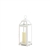 Medium Country White Open Top Candle Lantern