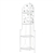 Butterfly 4-Tier White Corner Plant Stand