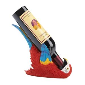 Colorful Tropical Parrot Wine Bottle Holder