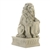 Ivory Lion Guardian Statue