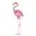 Standing Tall Solar Flamingo Statue