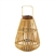 Large Slat Wood Candle Lantern