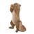 Standing Eating Walnut Squirrel Figurine