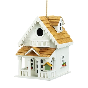 Two Story Happy Home Wood Birdhouse