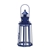 Blue Lighthouse Metal Candle Lantern