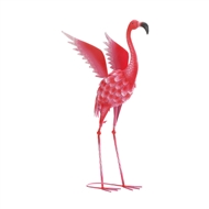 Flying Flamingo Metal Decor Statue
