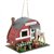 Red Vintage Camping Trailer Wood Birdhouse