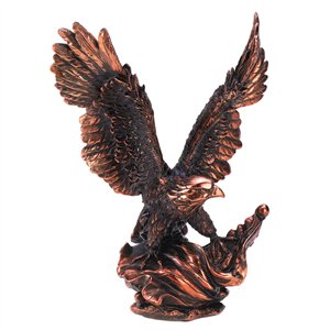 Eagle In Flight Bronze-finish Statue