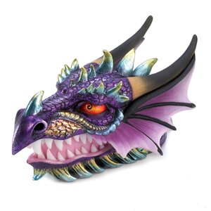 Snarling Dragon Head Colorful Treasure Box