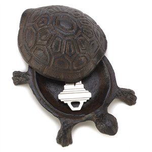 Turtle Cast Iron Key Hider