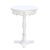 White Wood Flourish Pedestal Table