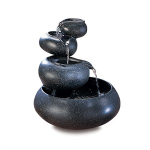 Four-Tier Electric Tabletop Fountain 10" Tall