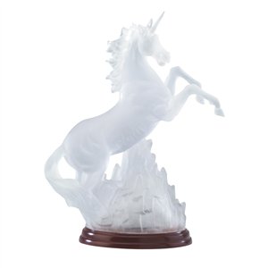 Frosted Unicorn Light-Up Figurine