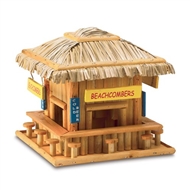 Beachcombers Hangout Brown Wood Birdhouse
