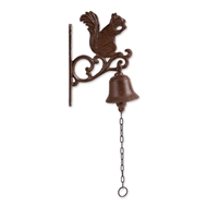 Nibbling Squirrel Cast Iron Wall Bell