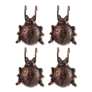 Ladybug Cast Iron Pot Hanger Set of 4