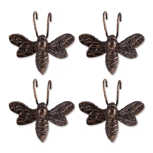 Bee Cast Iron Pot Hanger Set of 4