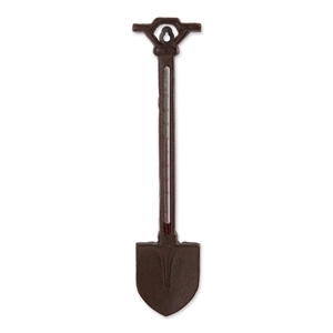 Garden Shovel Cast Iron Wall Thermometer