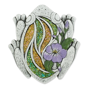 Bejeweled Frog Stepping Stone