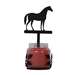 Standing Horse Large Black Metal Candle Jar Sconce