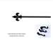 Fleur-de-lis Curtain Rod - 36 In. to 60 In. MED (Hardware is INCLUDED)