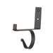 Black Metal Shelf Bracket Center Support