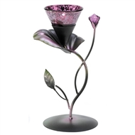 Lilac Lily Pad Tealight Candle Holder